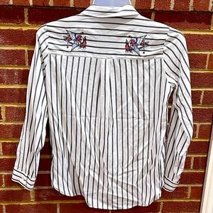 Embroidered Back Express Portofino Button Down Dress Shirt